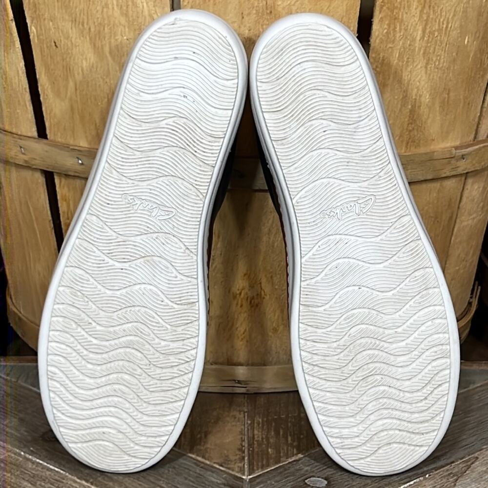 Clarks Unstructured Amberlee Rosa Low Top Navy Leather Comfort Sneakers Womens 7 - Picture 10 of 11